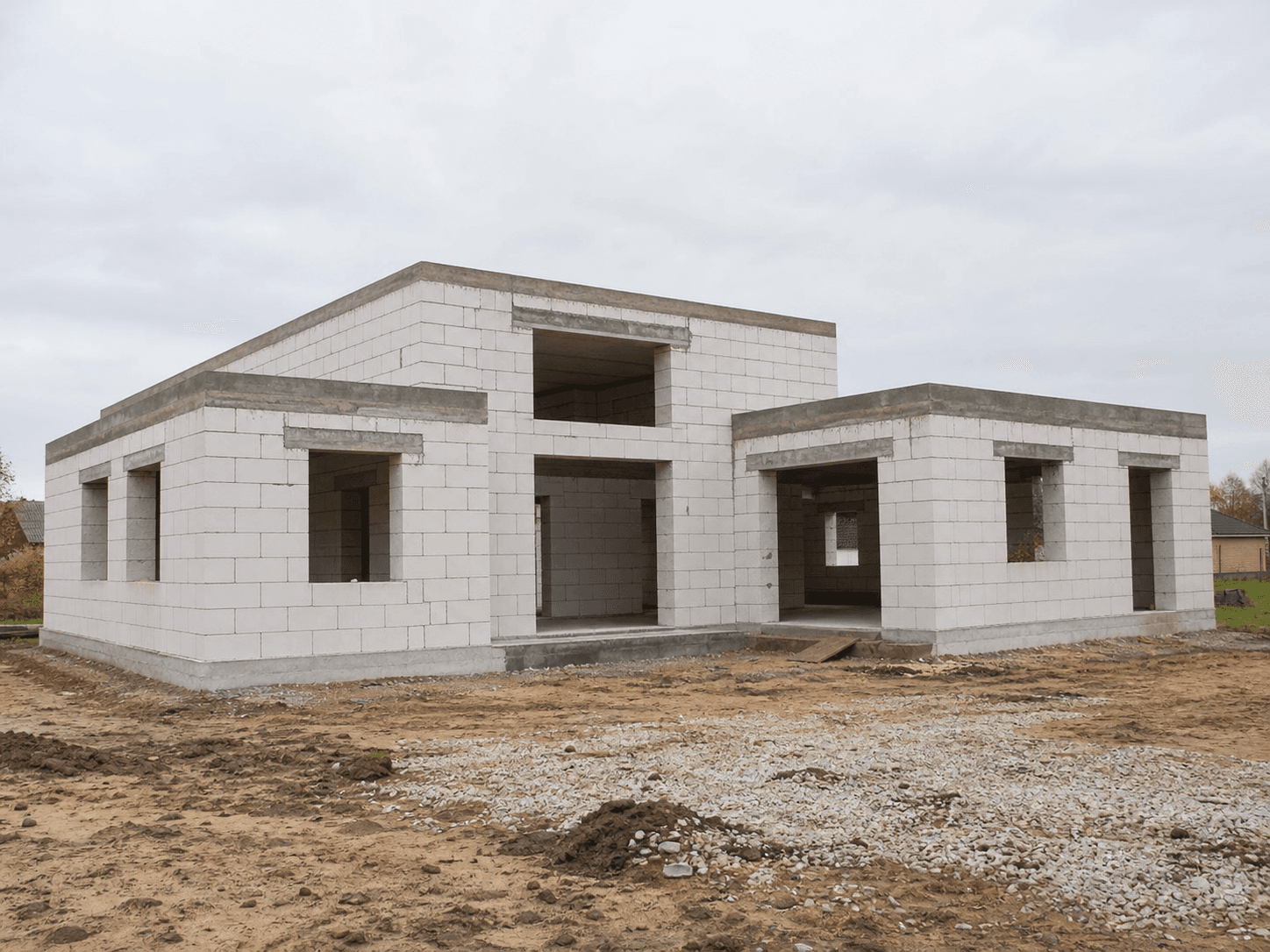 Дом из газобетона — схема конструкции